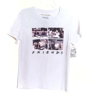 FRIENDS sitcom white graphic t